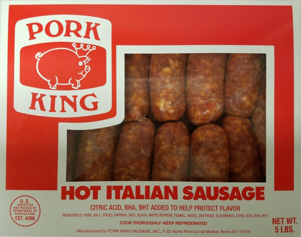 pork king hot italian sausage