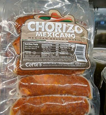 Cortes Chorizo Mexicano Sausage