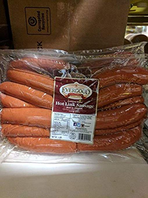 Calories in Evergood Louisiana Hot Links and Nutrition Facts