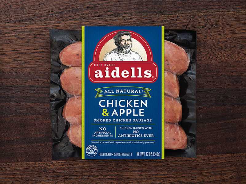 Aidells Roasted Garlic & Gruyere Cheese Chicken Sausage 12 Oz (4 Pack