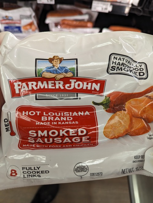 Farmer John Louisiana Smoked Sausage 26 Oz (2 Pack) - meadowhillfarms