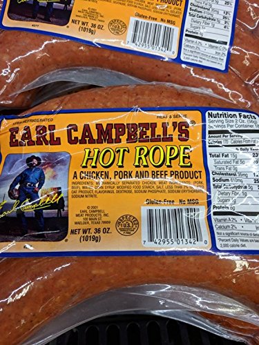 Earl Campbell's Hot Rope Sausage