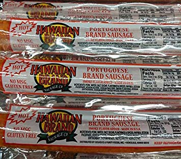 Hawaiian Brand Hot Portuguese Sausage