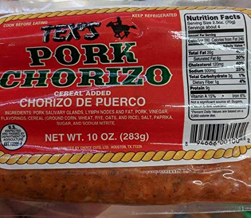 Tex's Pork Chorizo