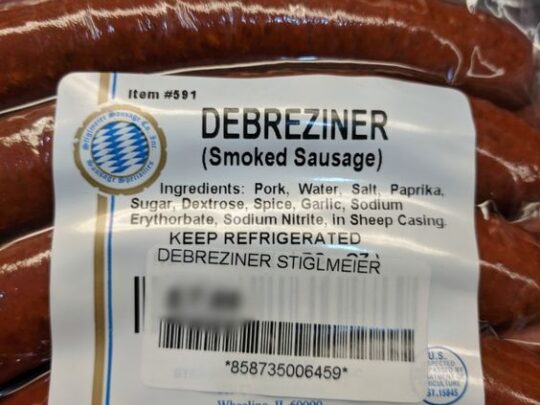 Stiglmeier Debreziner Smoked Sausage