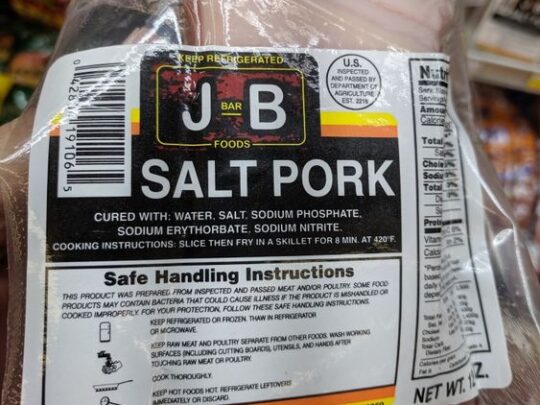J Bar B Foods Salt Pork