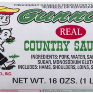 Gunnoe’s Country Sausage 16 Oz (6 Pack)