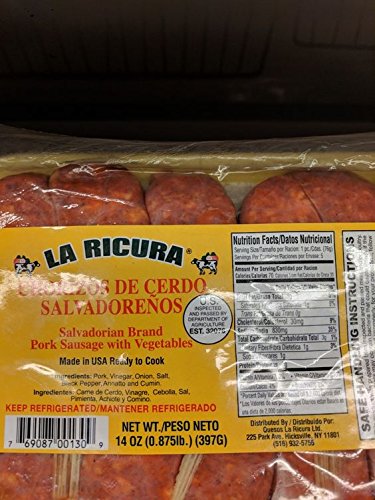 La Ricura Salvadorian Chorizo