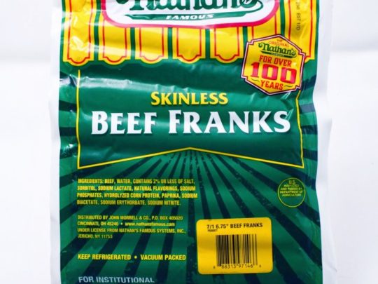 Nathan's Skinless Beef Franks
