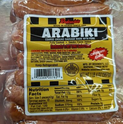 Redondo's Arabiki Sausage