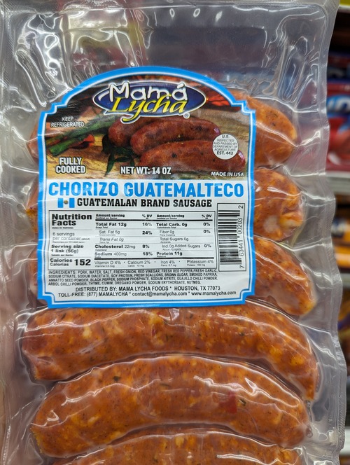 Mama Lycha Chorizo Guatemalteco