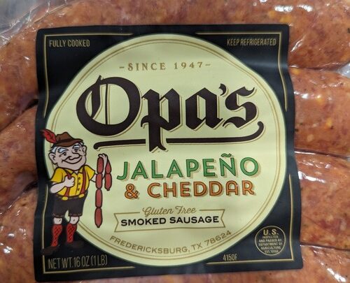 Opa's Jalapeno Cheddar Smoked Sausage