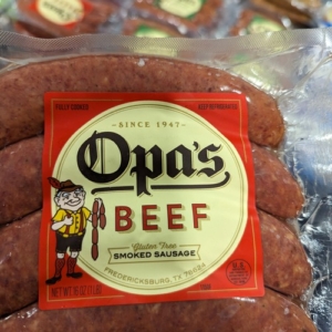 Opa’s Beef Smoked Sausage 16 Oz (4 Pack)