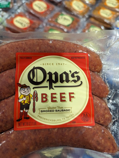 Opa's Beef Smoked Sausage