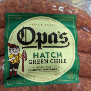 Opa’s Hatch Green Chile Sausage 16 Oz (4 Pack)