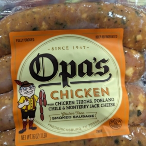 Opa’s Chile Cheese Chicken Sausage 16 Oz (4 Pack)