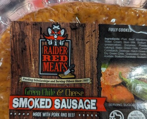Raider Red Green Chile Cheese Sausage