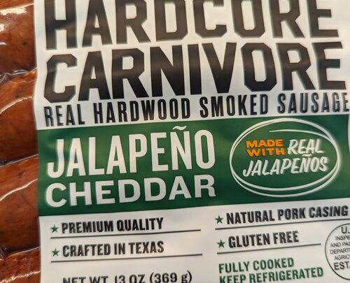 Hardcore Carnivore Jalapeno Cheddar Sausage