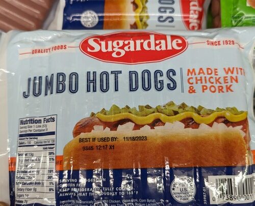 Sugardale Jumbo Hot Dogs