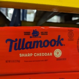 Tillamook Sharp Cheddar Cheese 5 Lb
